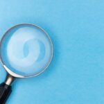 blue magnifying glass